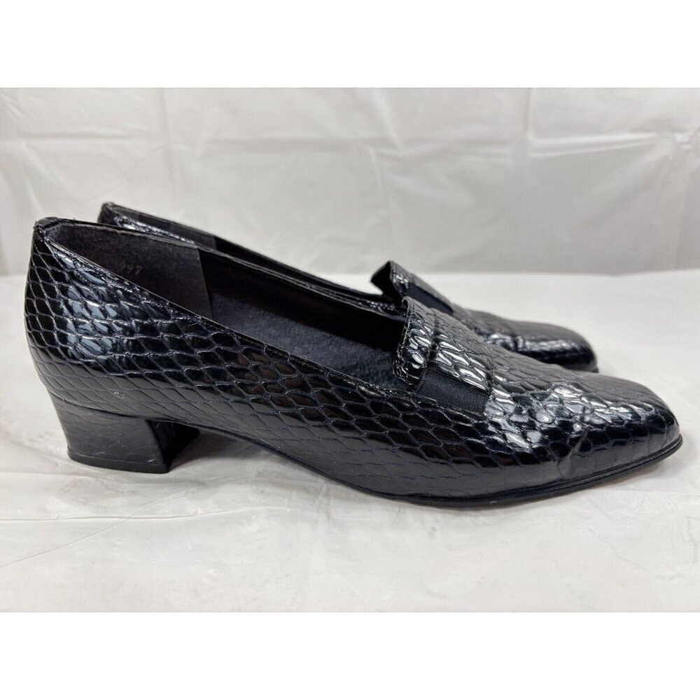 Magdesians California Black Women's Classic Pump Shoes Slip On Low Heels 10 N